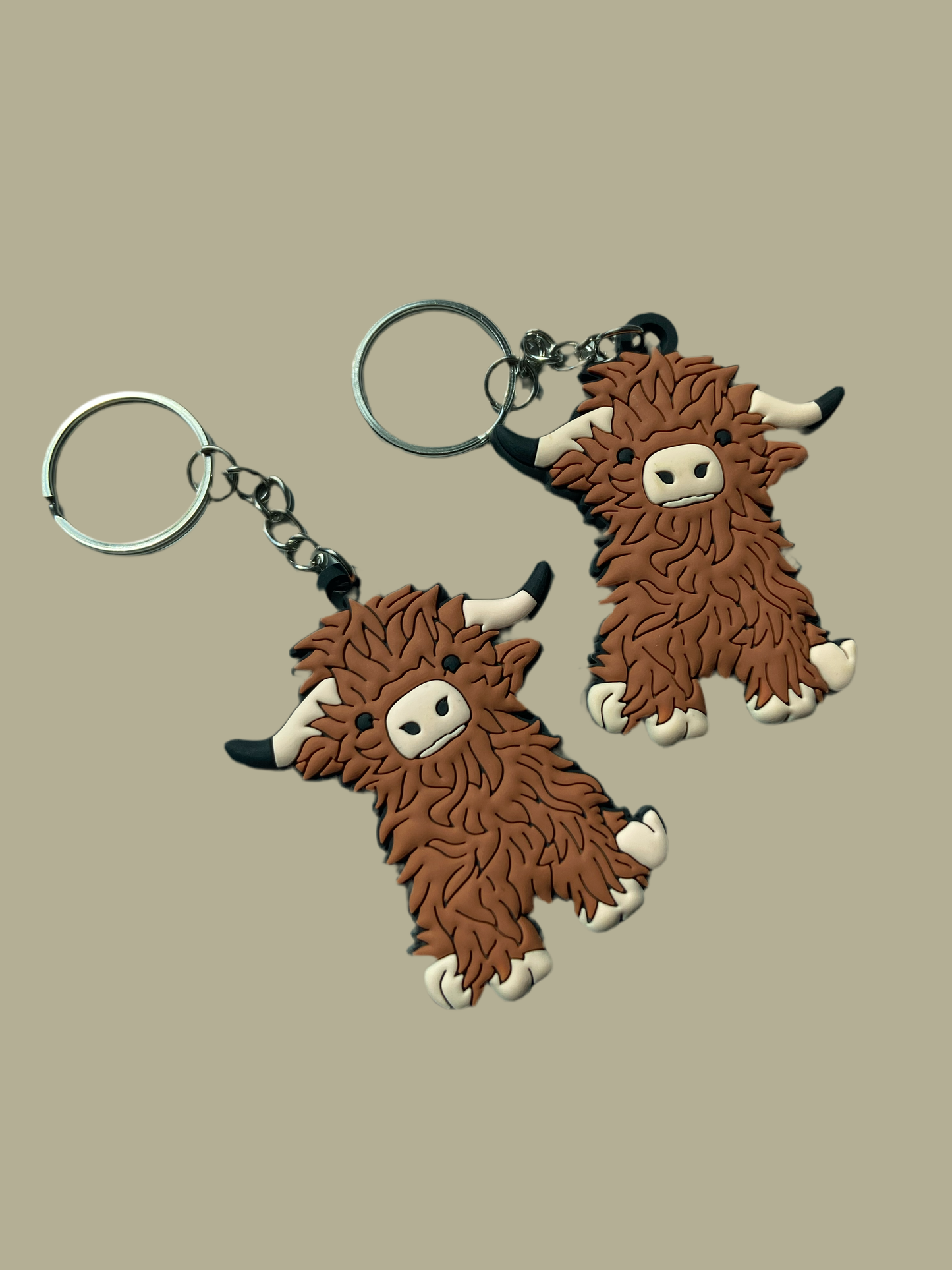 Highland Cow Keychain