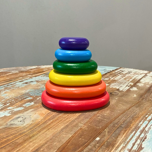 Rainbow Stacking Pebbles