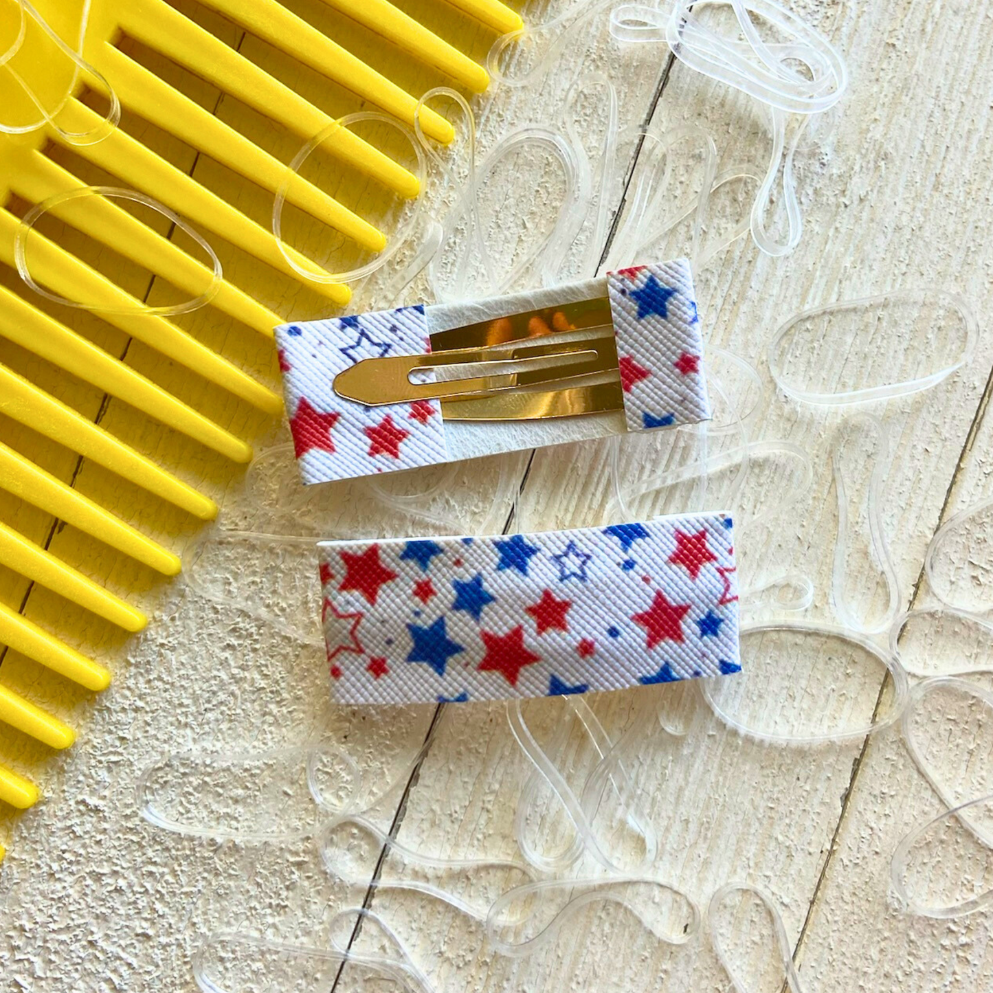 Patriot Snap Hair Clips